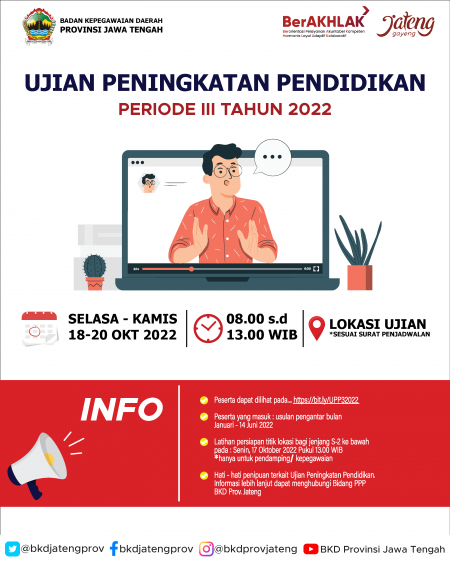 UPP Periode III dilaksanakan tanggal 18 s.d 20 Oktober 2022
