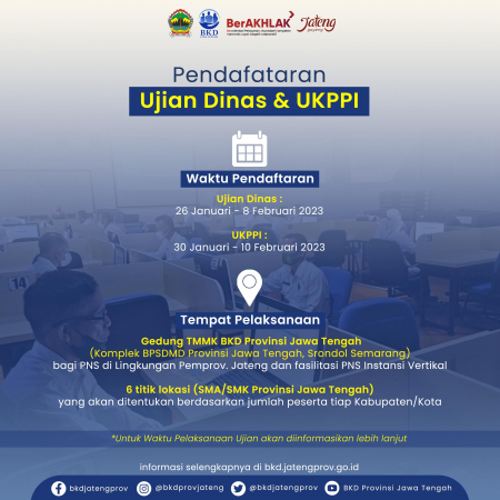 Pelaksanaan Ujian Dinas & Ujian Kenaikan Pangkat Penyesuaian Ijazah (UKPPI) Tahun 2023