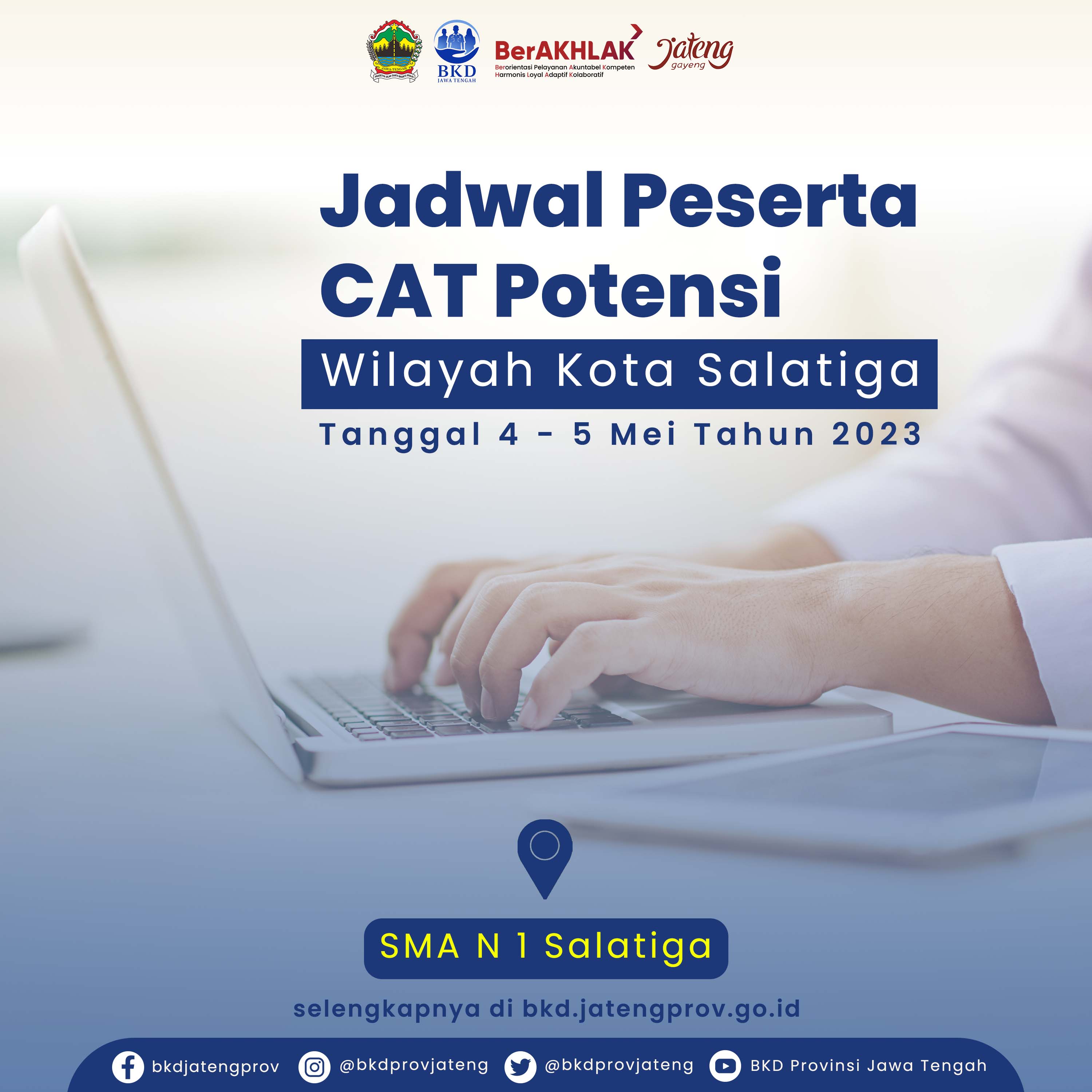 Jadwal Peserta CAT Potensi Wilayah Kota Salatiga
