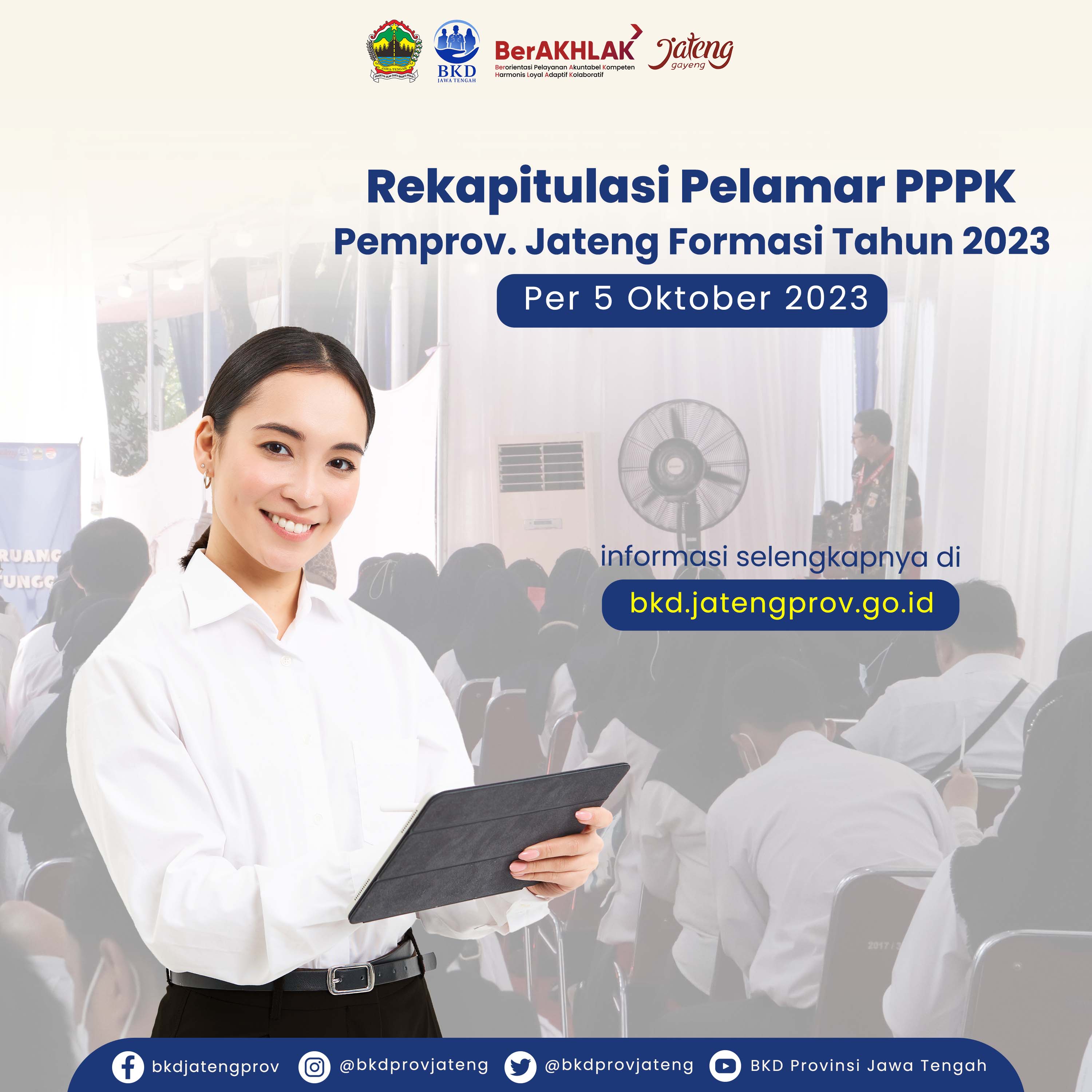 REKAPITULASI PENDAFTARAN PPPK PEMERINTAH PROVINSI JAWA TENGAH FORMASI TAHUN 2023