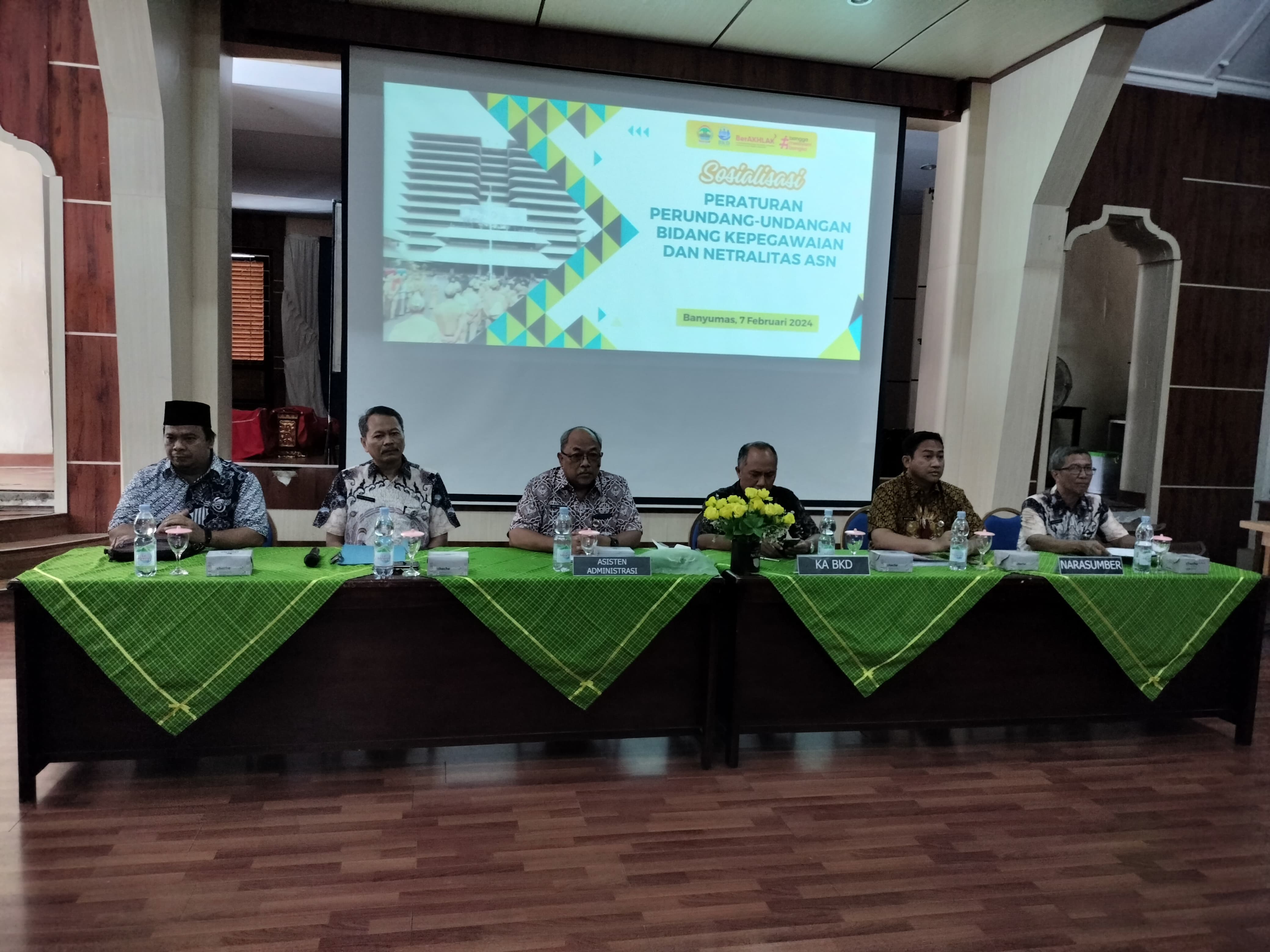 Sosialisasi Peraturan Perundang-Undangan Bidang Kepegawaian dan Netralitas ASN