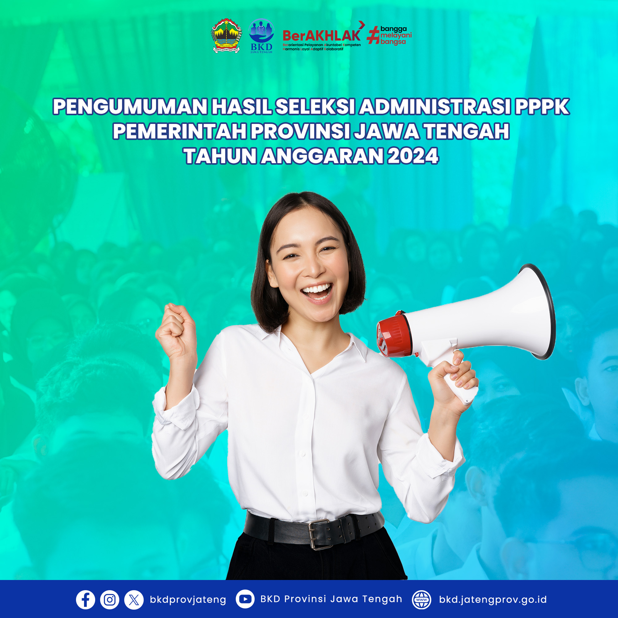 Hasil Seleksi Administrasi Pra Sanggah Pengadaan Pegawai Pemerintah dengan Perjanjian (PPPK) Kerja Pemprov Jateng Formasi Tahun 2024.