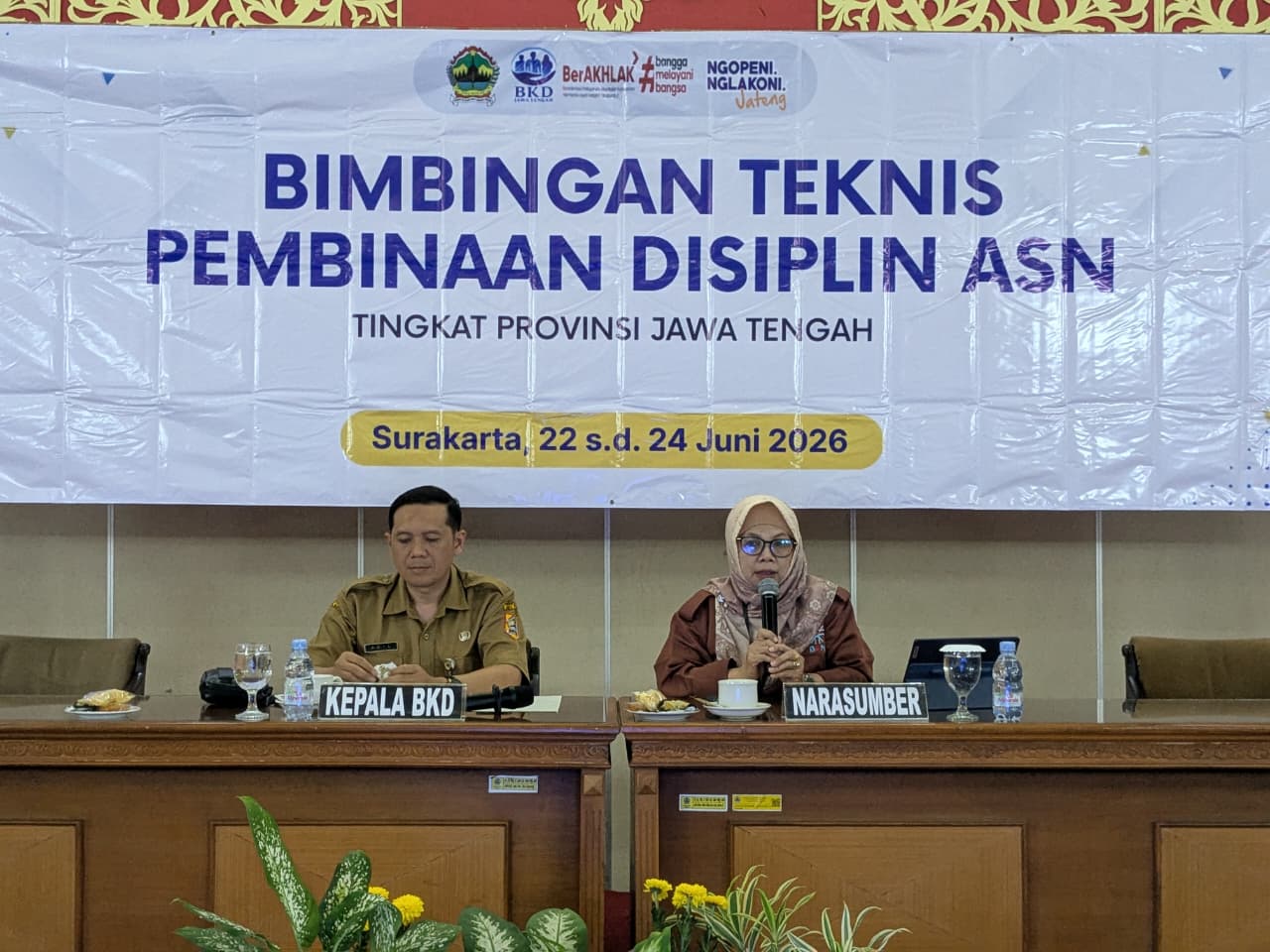 Perkuat Pembinaan dan Penegakan Disiplin ASN, BKD Jateng Selenggarakan Bimtek Pembinaan Disiplin ASN 2026